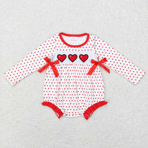 Preorder Embroidered Polka Dot hearts