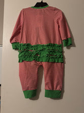 Load image into Gallery viewer, Tree stripe romper