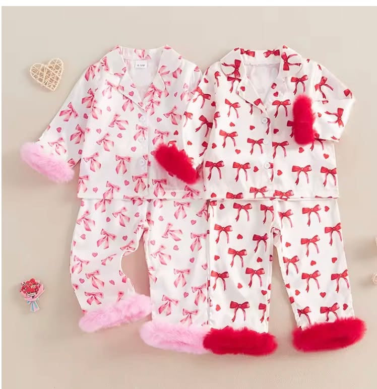 Red Bow pajama set