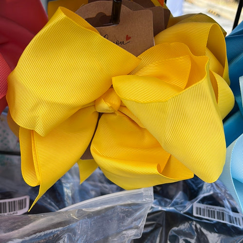 Yellow 8” bow