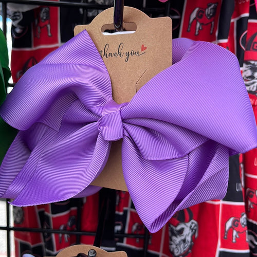 Purple 8” bow