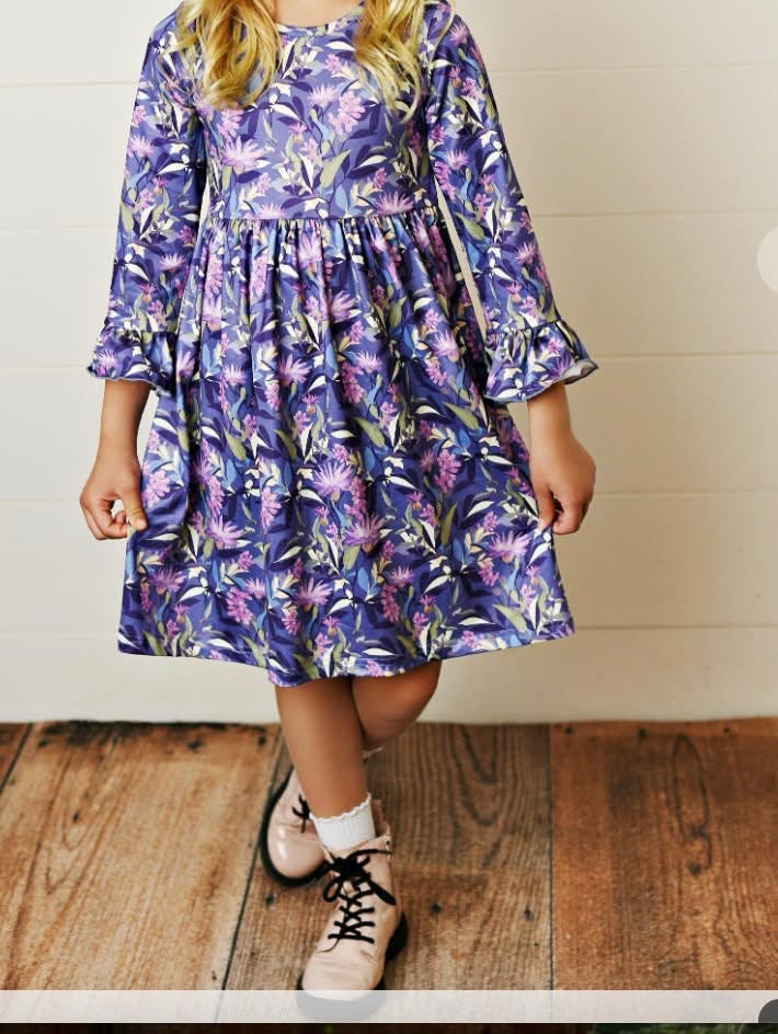 Purple Floral Dress