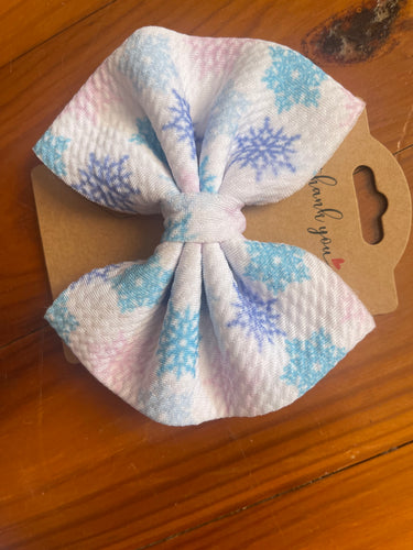 Snowflake bow 4.5 inch