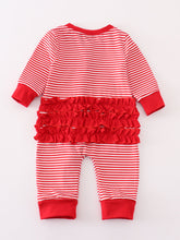Load image into Gallery viewer, Santa Stripe Romper
