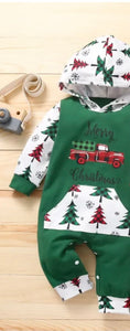 BCV Green Tree Truck Romper