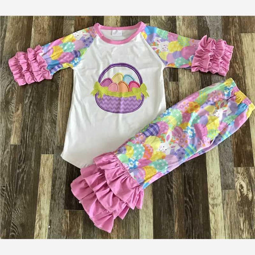 Tie Dye Easter Ruffle Set