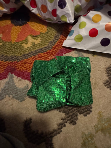 Sequin Green 8”