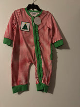 Load image into Gallery viewer, Tree stripe romper