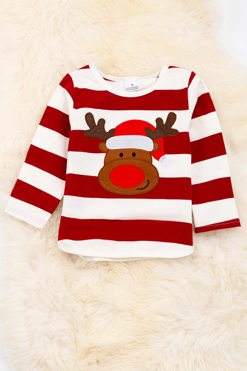 BCV Reindeer appliqué shirt