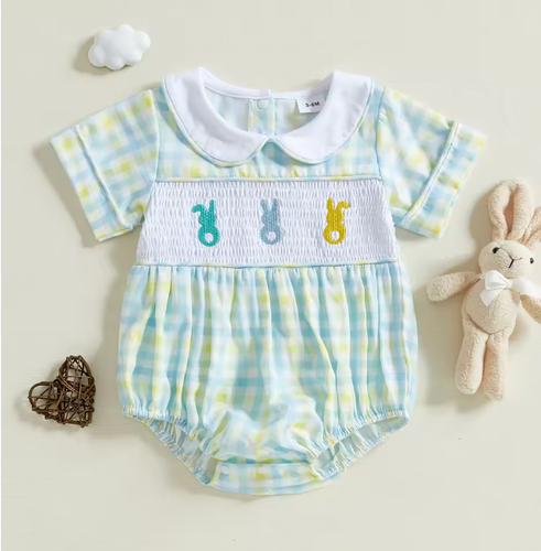 Embroidery Easter Romper