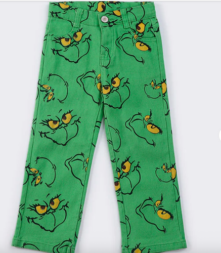Green Character Denim Jeans