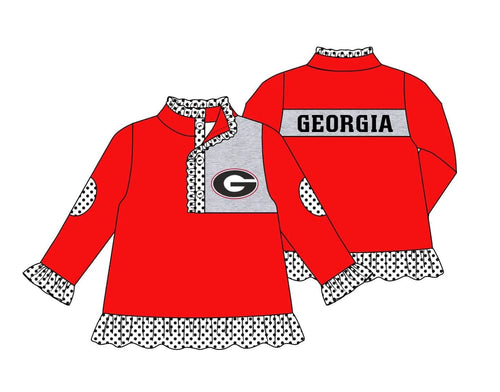 Red Georgia Pullover