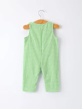 Load image into Gallery viewer, Green Smocked Embroidered Tree Romper