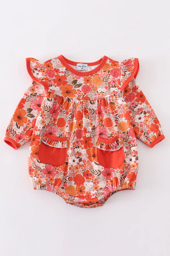 Fall Floral Ruffle Bubble