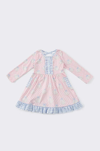 Pink Pumpkin Plaid Dress