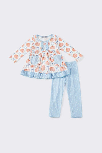 Pumpkin Bow Ruffle Set