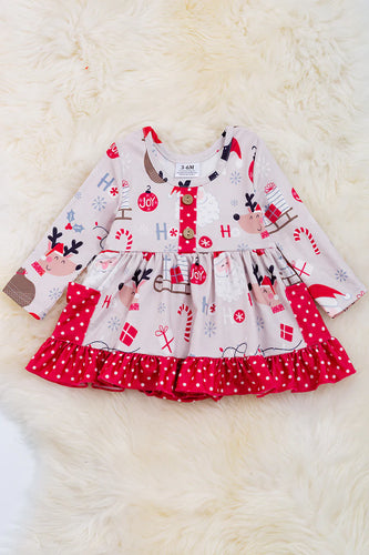 Joy reindeer dress romper