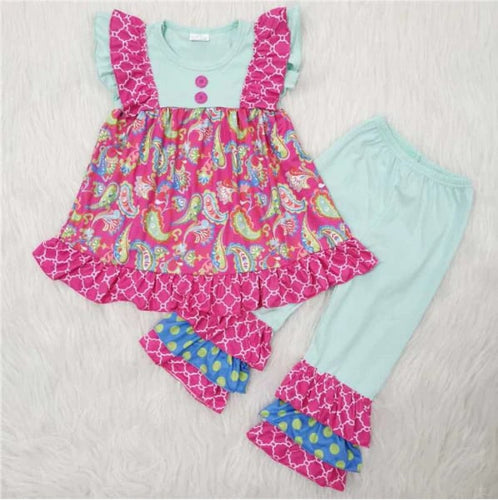 Mint and Pink Pant set