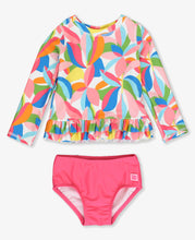 Load image into Gallery viewer, Ruffle Butts Tropical 2pc swimsuit