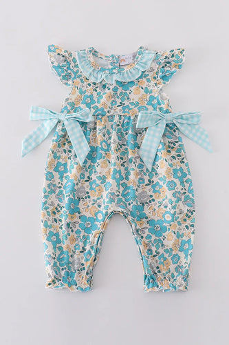 Aqua Meadow Romper