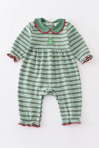 Christmas Tree Stripe Romper