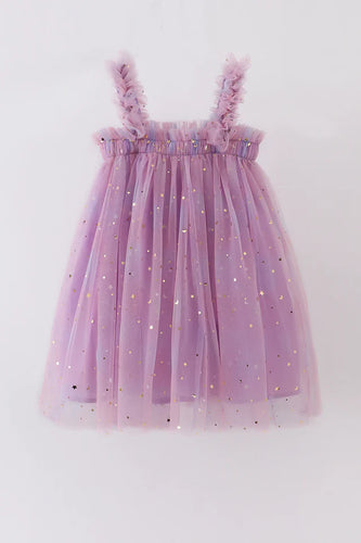 Star Strap Tulle  Easter Dress